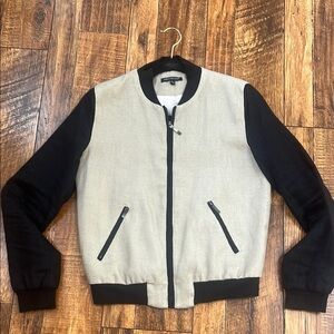 Linen cotton bomber jacket  For Cynthia S